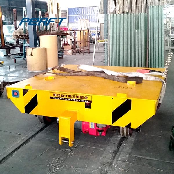 heavy duty transfer cart with integrated screw jack lift table 30t